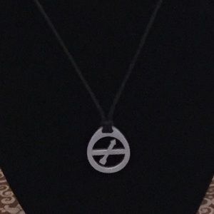 Aitkens Pewter Cord Necklace